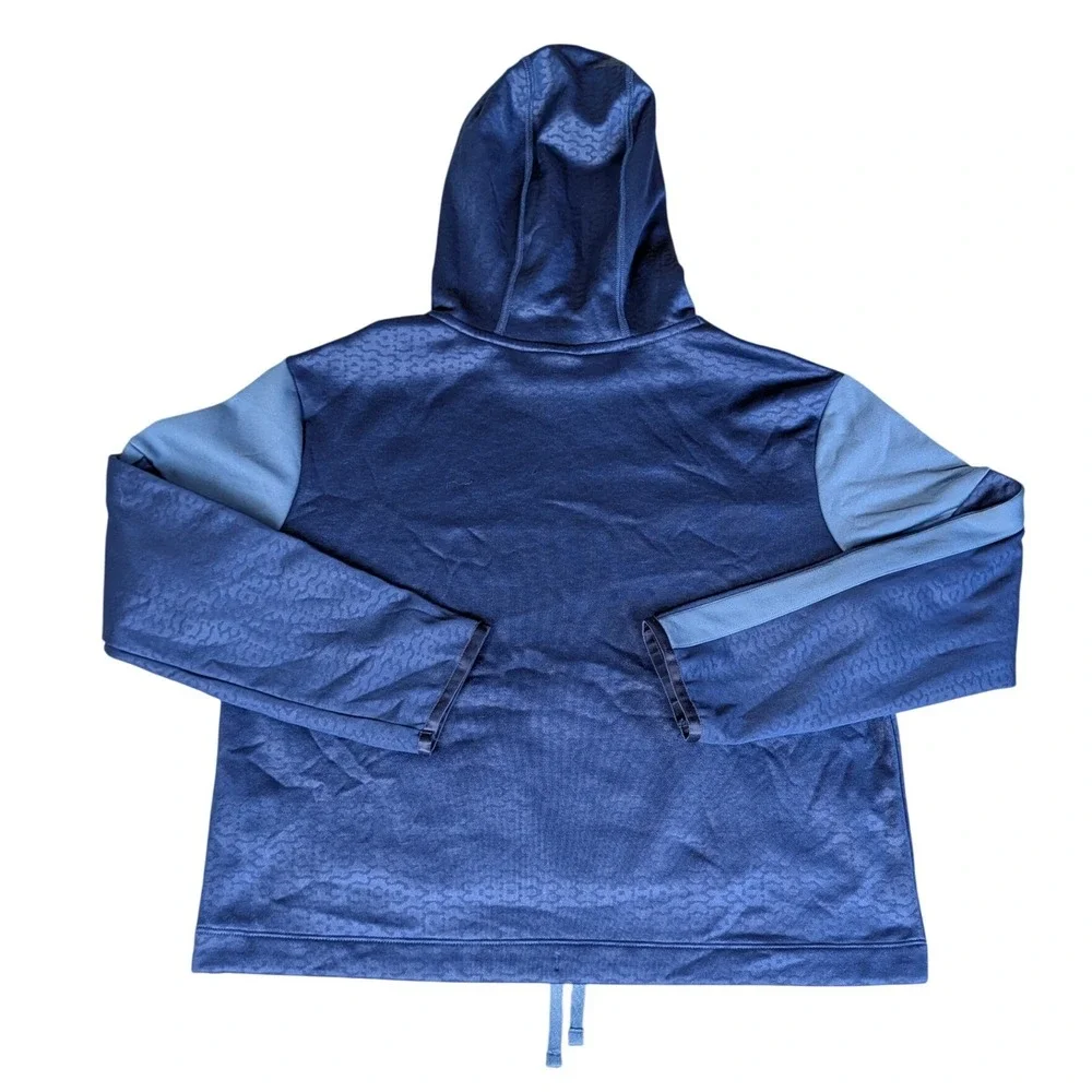 Nike Dri-FIT Kids‎ Blue Geometric Pattern Pullover Hoodie XL Long Sleeve Logo